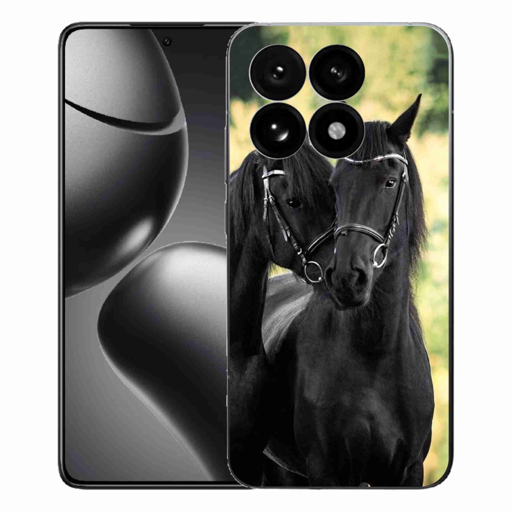 Gélový kryt mmCase na Xiaomi 15T - dva čierne kone