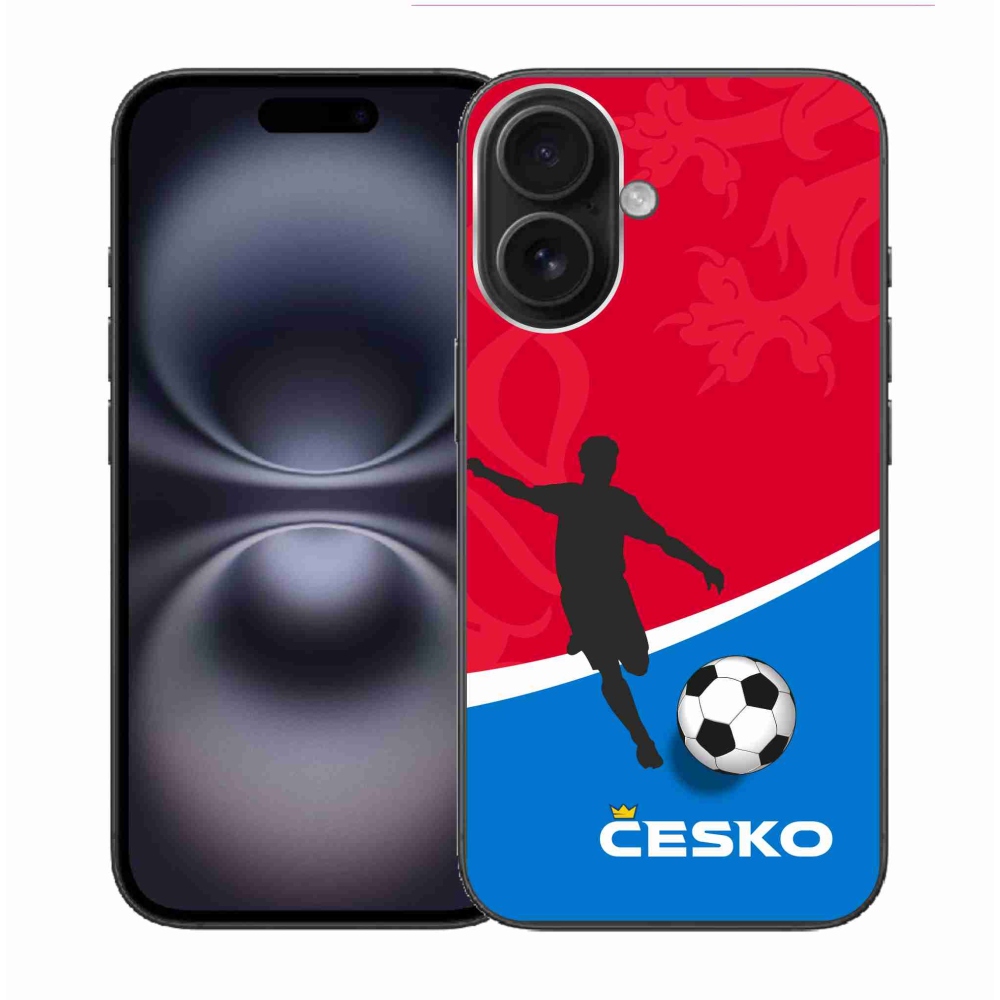 Gélový kryt mmCase na iPhone 16 - futbal Česko