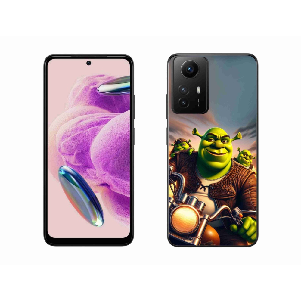 Gélový kryt mmCase na Xiaomi Redmi Note 12S - shrek na motorke