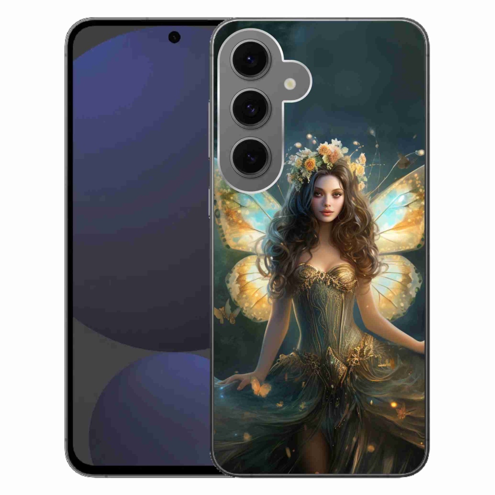 Gélový kryt mmCase na Samsung Galaxy S24 FE - motýlia žena