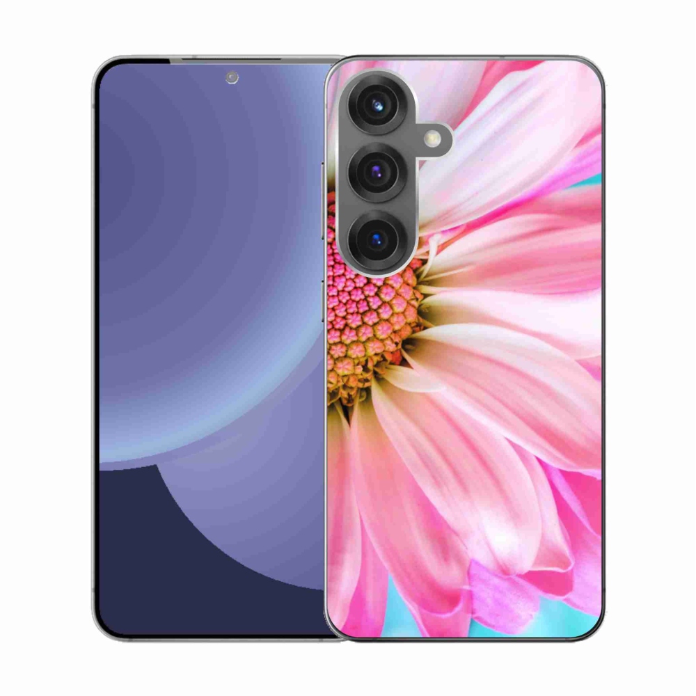 Gélový kryt mmCase na Samsung Galaxy S25 - ružová kvetina