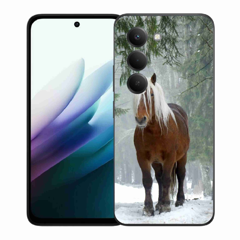 Gélový kryt mmCase na Xiaomi Redmi 15 4G/5G (171mm) - kôň v lese