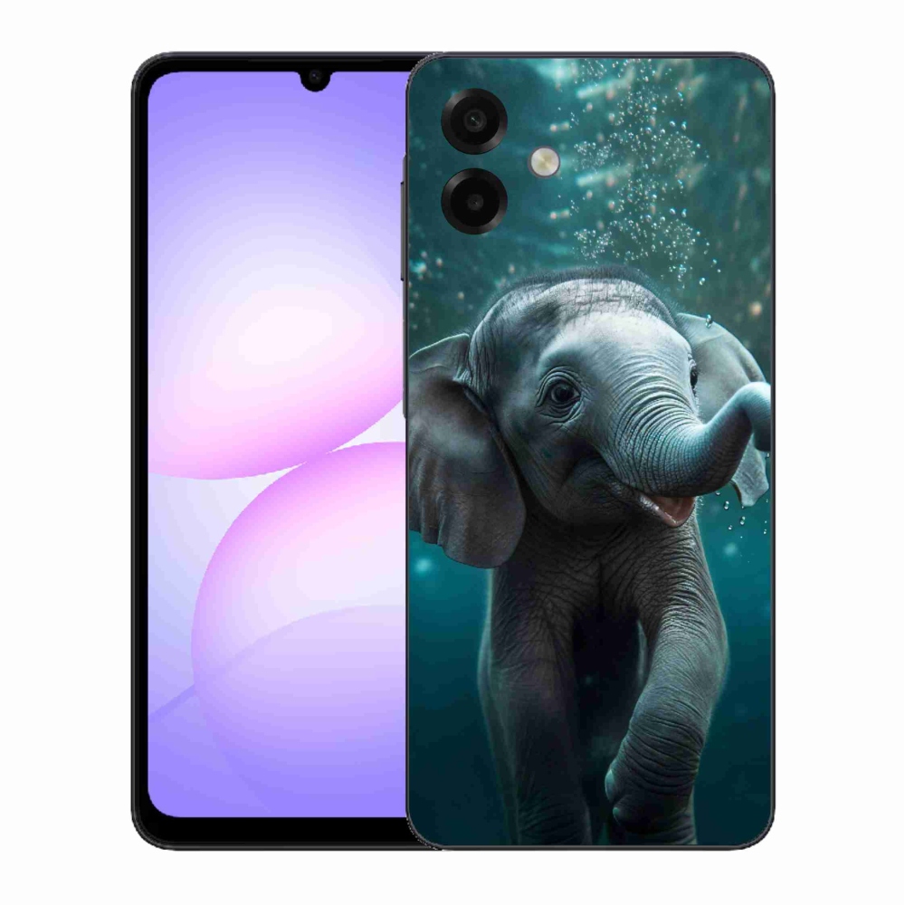 Gélový kryt mmCase na Samsung Galaxy A07 4G - sloník pod vodou