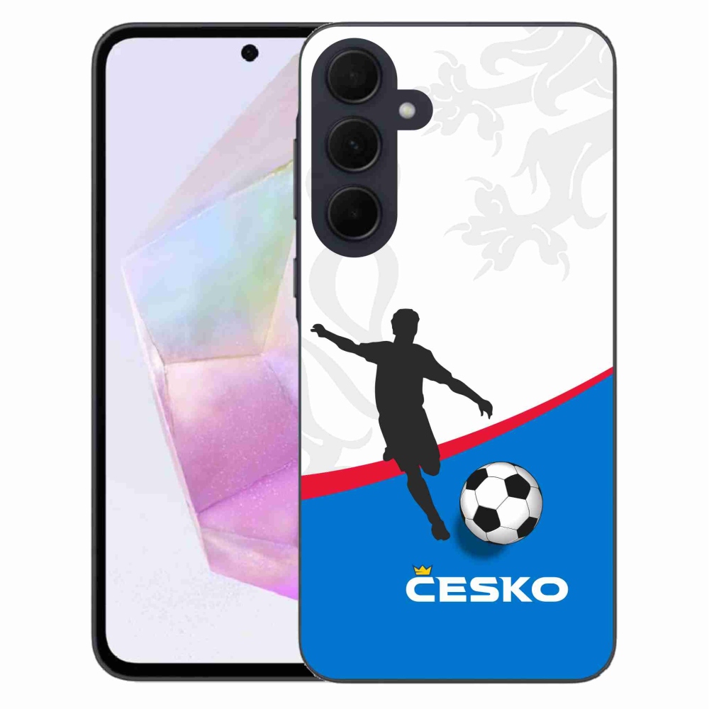 Gélový kryt mmCase na Samsung Galaxy A35 5G - futbal Česko 1