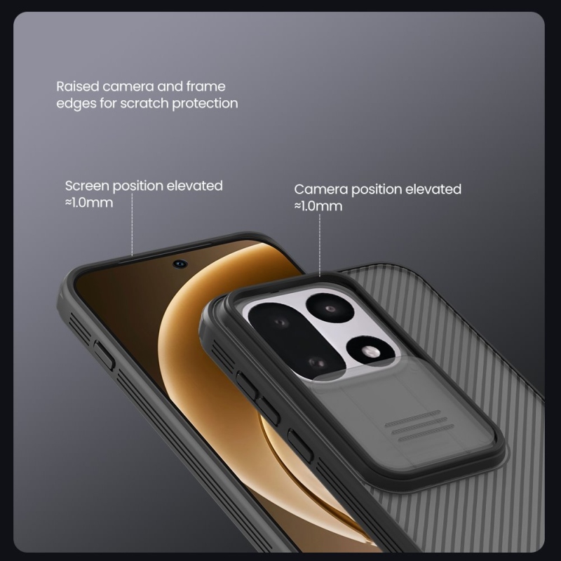 Nillkin CamShield PRE Zadný Kryt pre OnePlus 15 Transparent Black