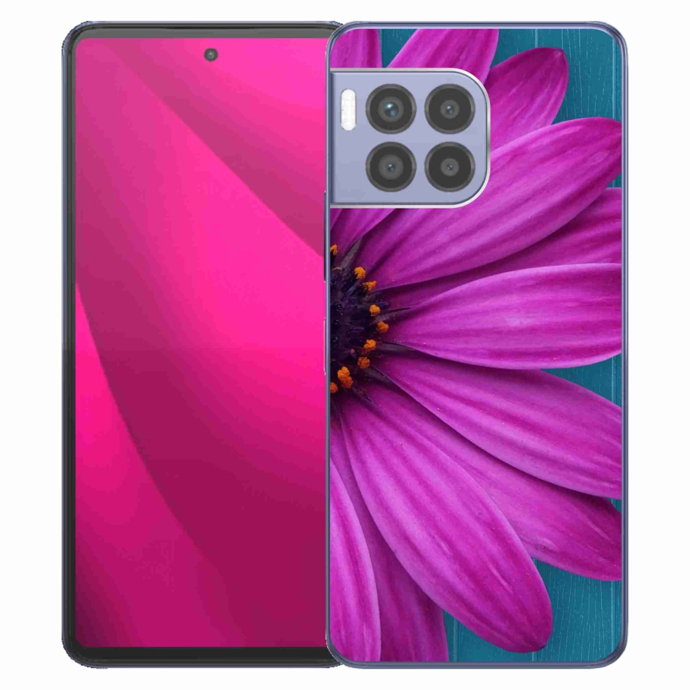 Gélový kryt mmCase na T-Mobile T Phone 2 Pro - fialová margaréta
