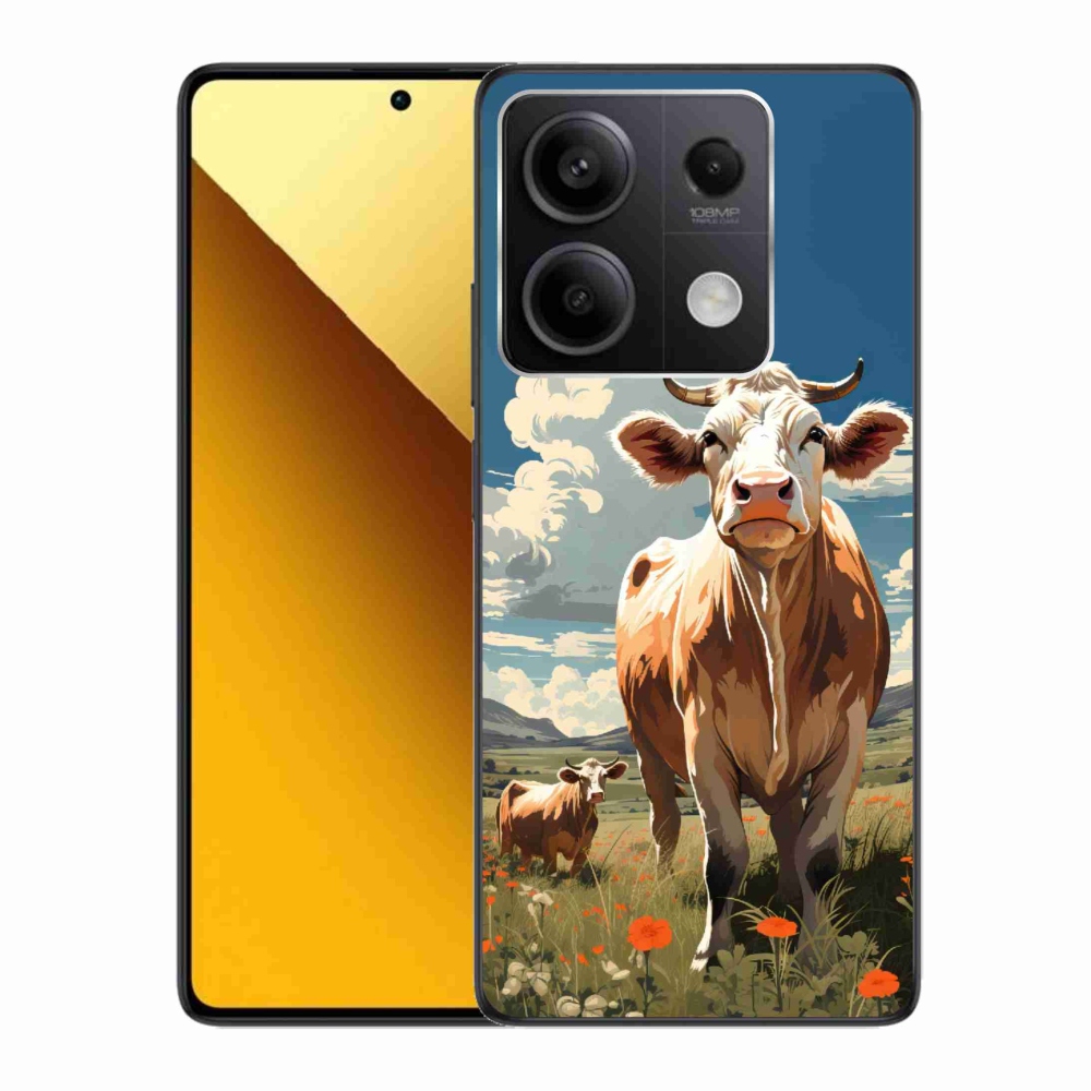 Gélový kryt mmCase na Xiaomi Redmi Note 13 5G - kravy na lúke