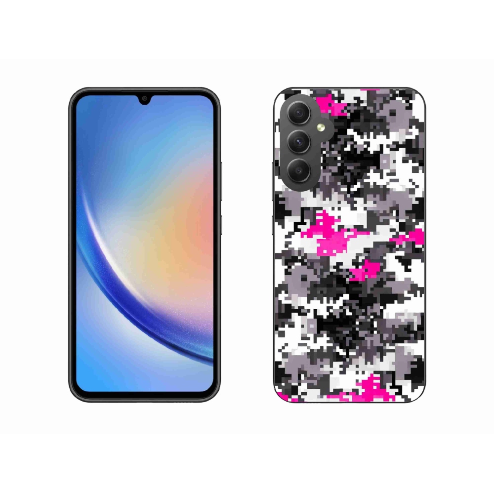 Gélový kryt mmCase na Samsung Galaxy A34 5G - maskáčový vzor 4