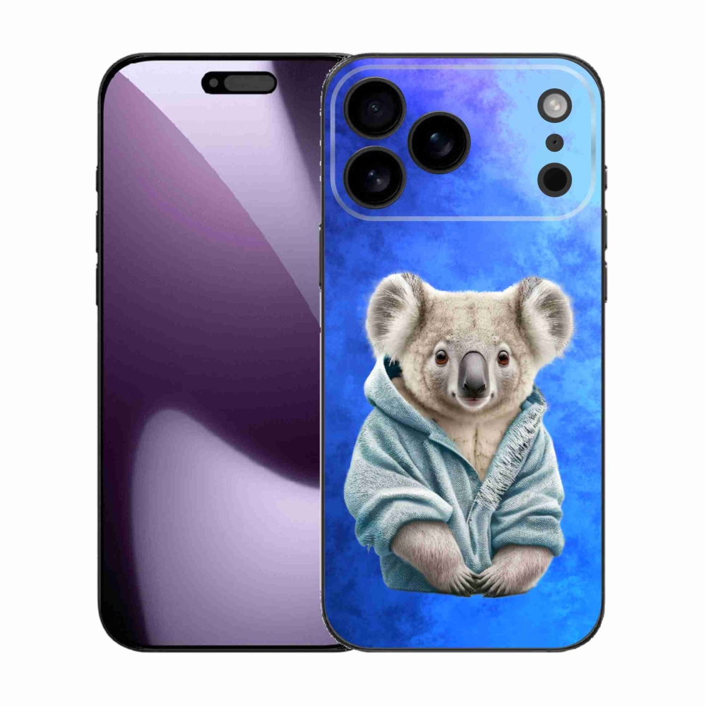 Gélový kryt mmCase na iPhone 17 Pro Max - koala vo svetri