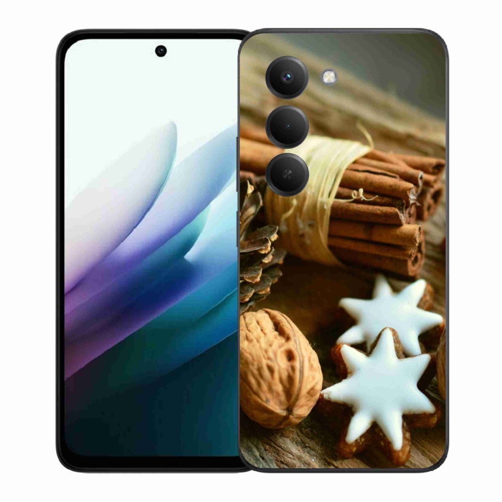 Gélový kryt mmCase na Xiaomi Redmi 15 4G/5G (171mm) - škorica a perníčky