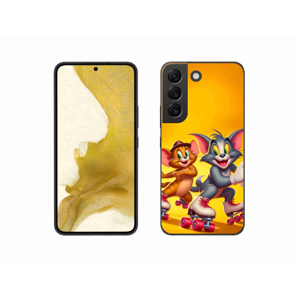 Gélový kryt mmCase na Samsung Galaxy S22 5G - tom a jerry