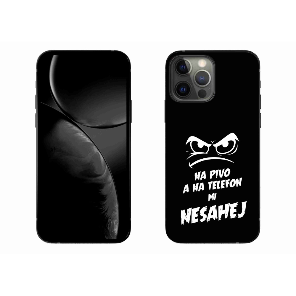 Gélový kryt mmCase na iPhone 13 Pro Max 6.7 - pivný motív 2 čierne pozadie