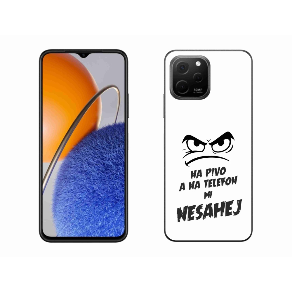 Gélový kryt mmCase na Huawei Nova Y61 - pivný motív 2 biele pozadie