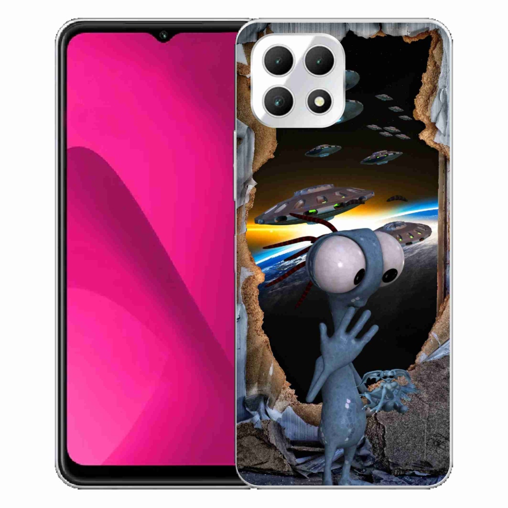 Gélový kryt mmCase na T-Mobile T Phone 2 - mimozemšťan