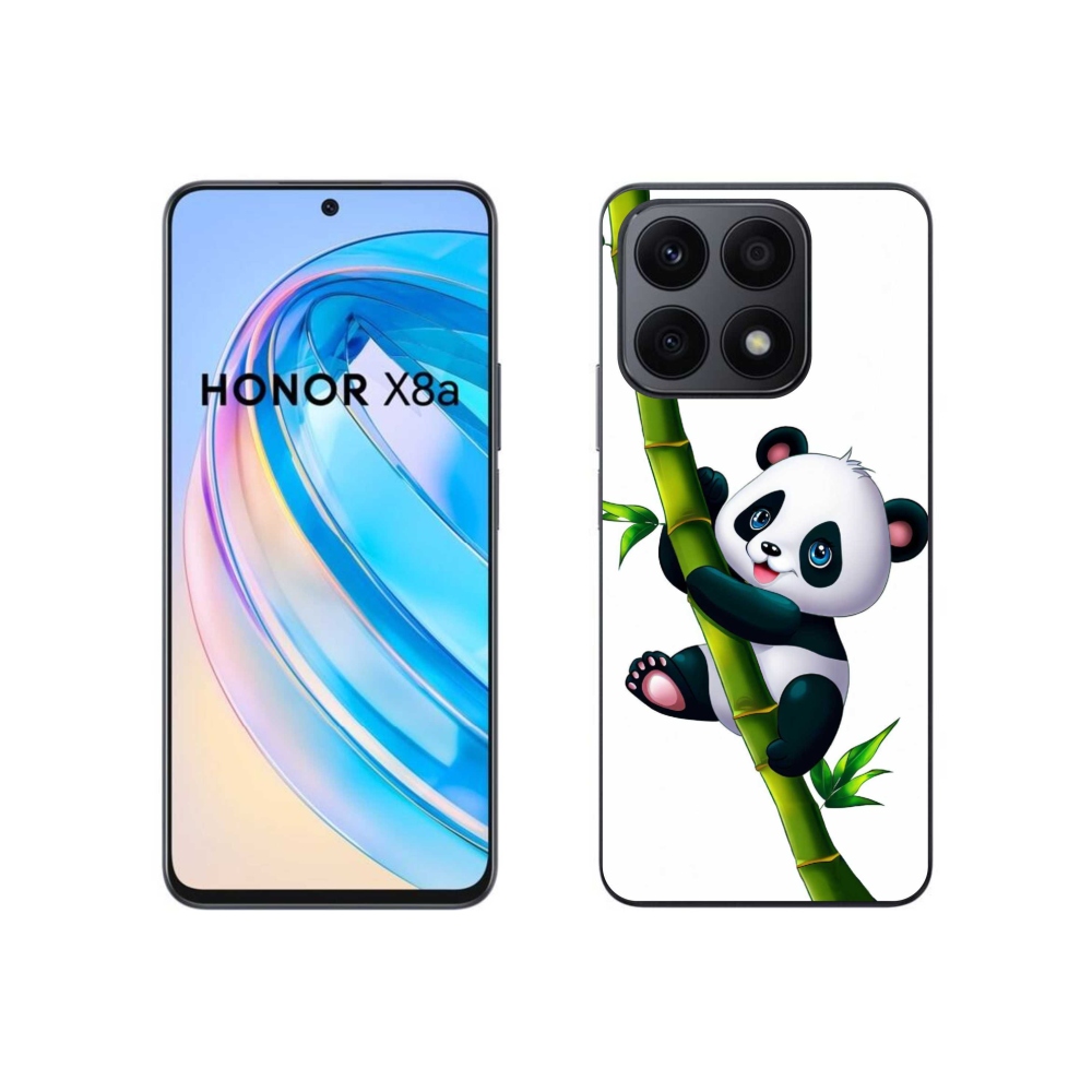 Gélový kryt mmCase na Honor X8a - panda na bambuse