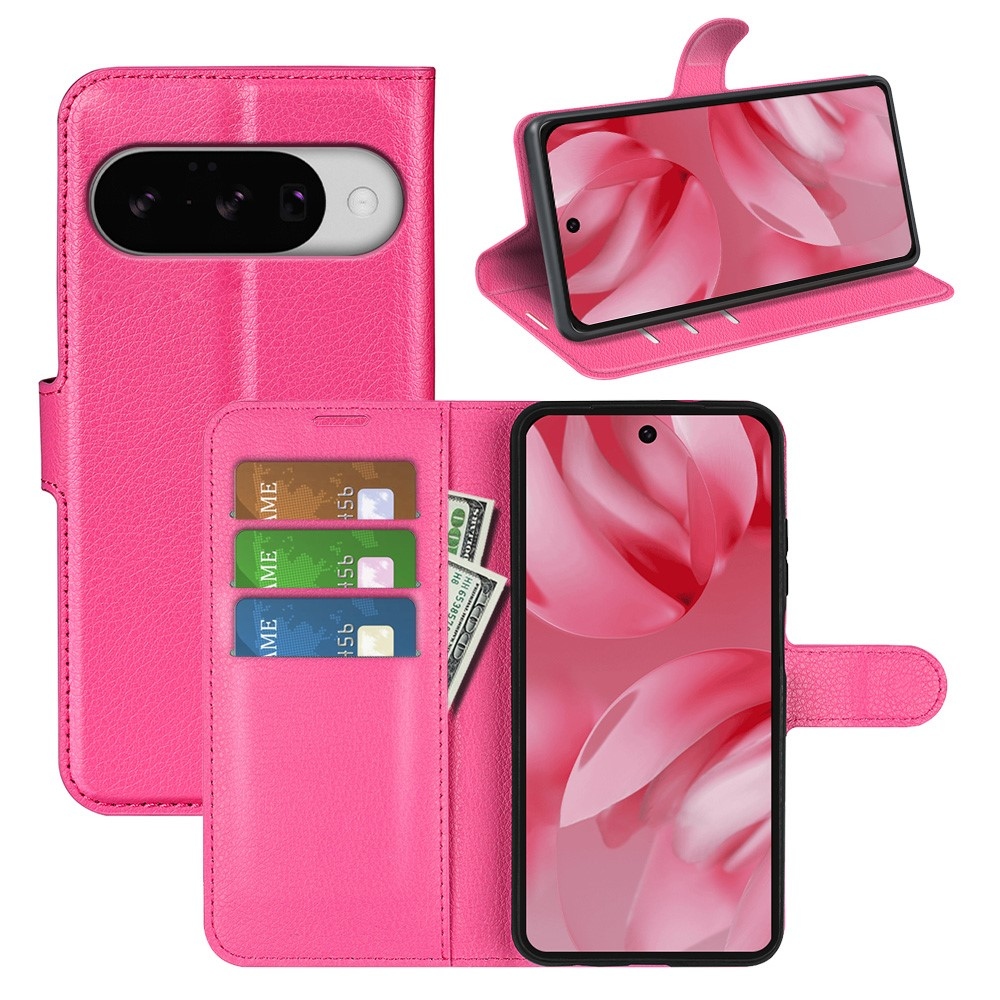 Litchi knižkové puzdro na Google Pixel 10 - rose