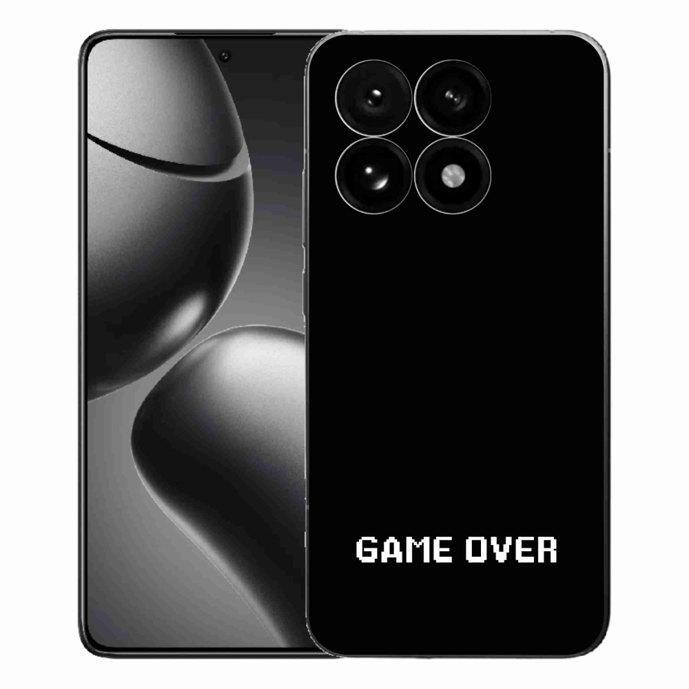 Gélový kryt mmCase na Xiaomi 15T - game over čierne pozadie
