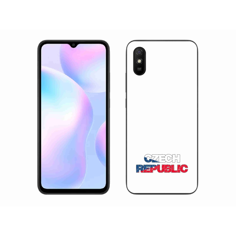 Gélový kryt mmCase na Xiaomi Redmi 9A - Czech Republic biele pozadie
