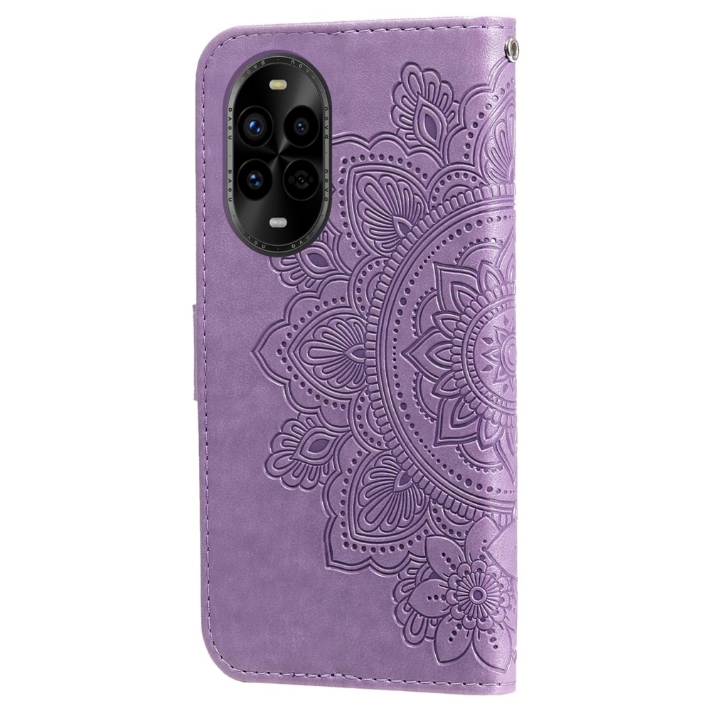 Mandala knižkové puzdro na Huawei Nova 13 Pro 5G - fialové