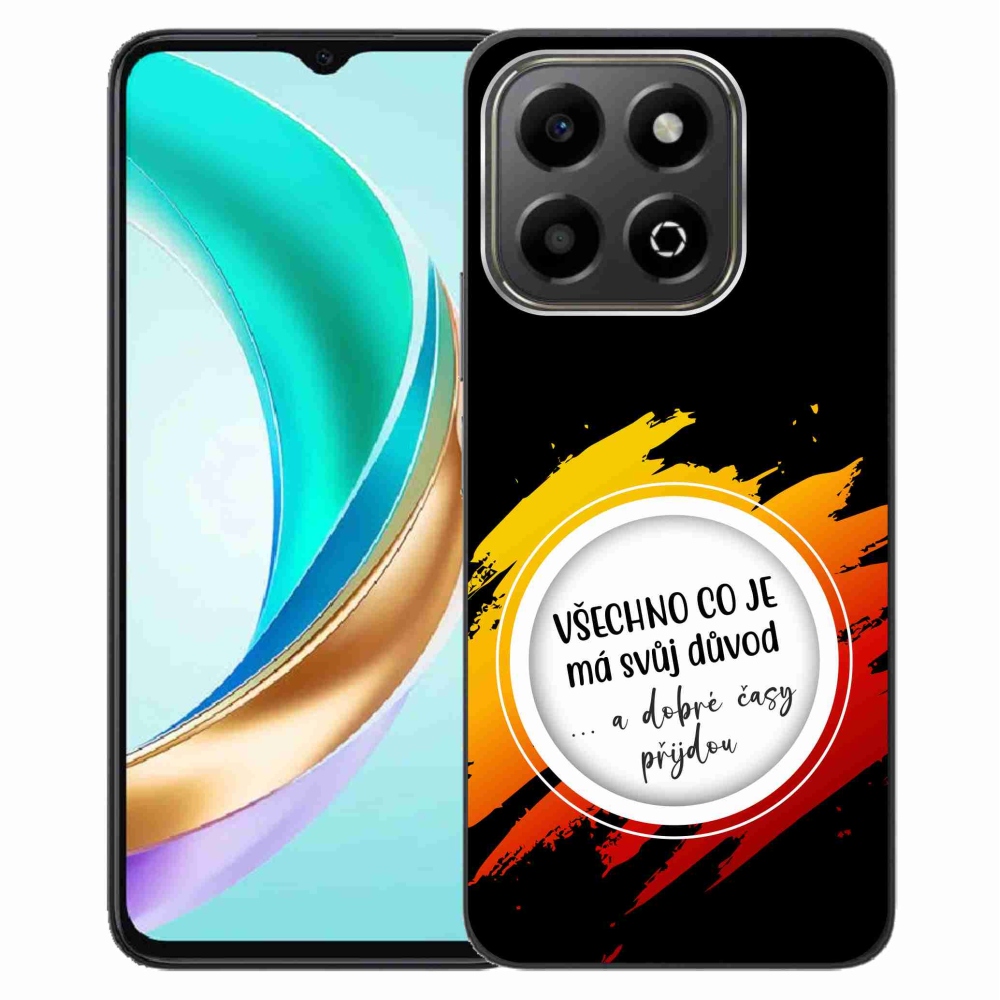 Gélový kryt mmCase na Honor X6b - citát 3 čierne pozadie