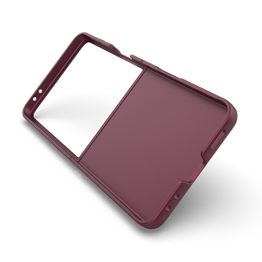 Rugg odolný gélový obal na Samsung Galaxy Z Flip7 5G - vínový