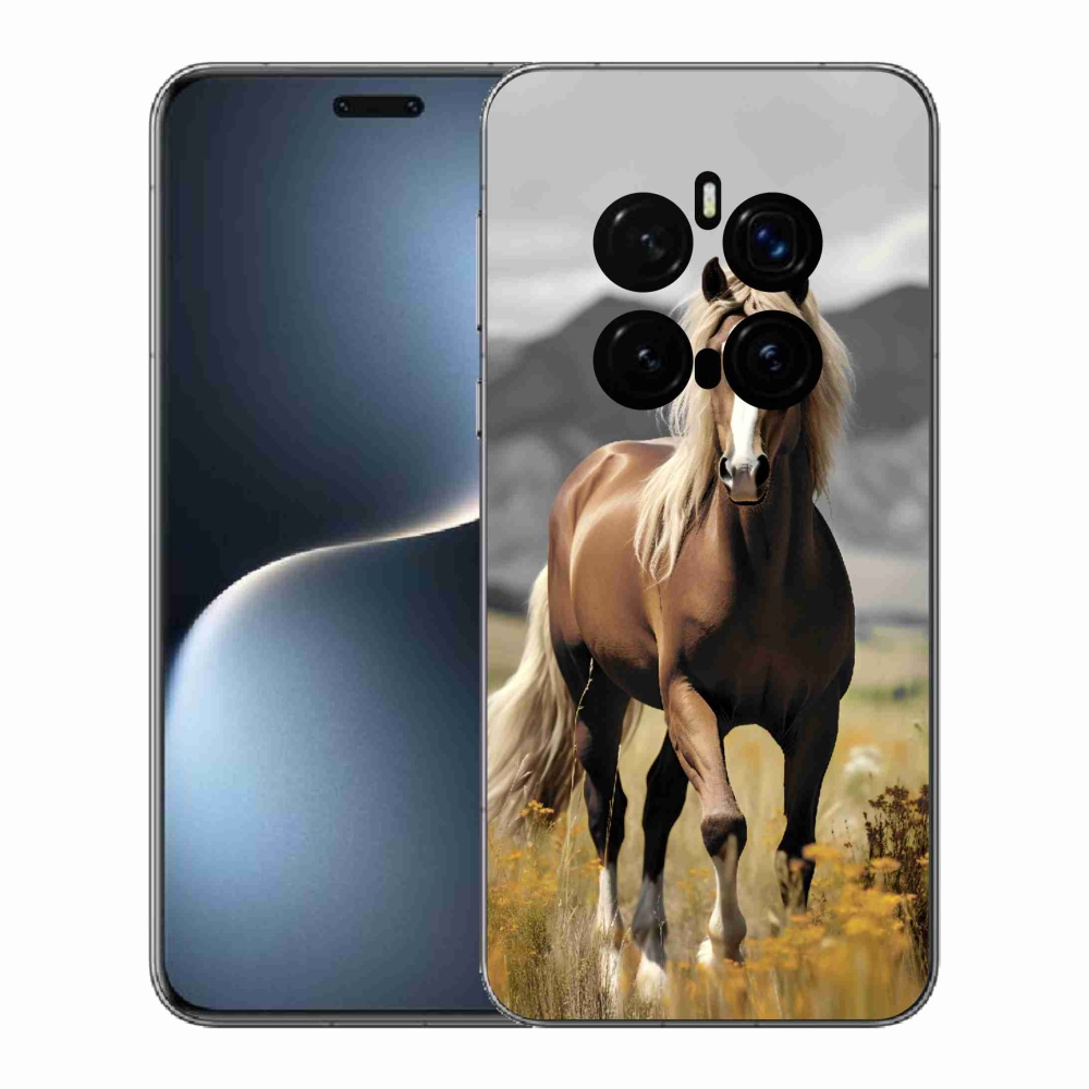 Gélový kryt mmCase na Honor Magic 7 Pro 5G - hnedý kôň 1