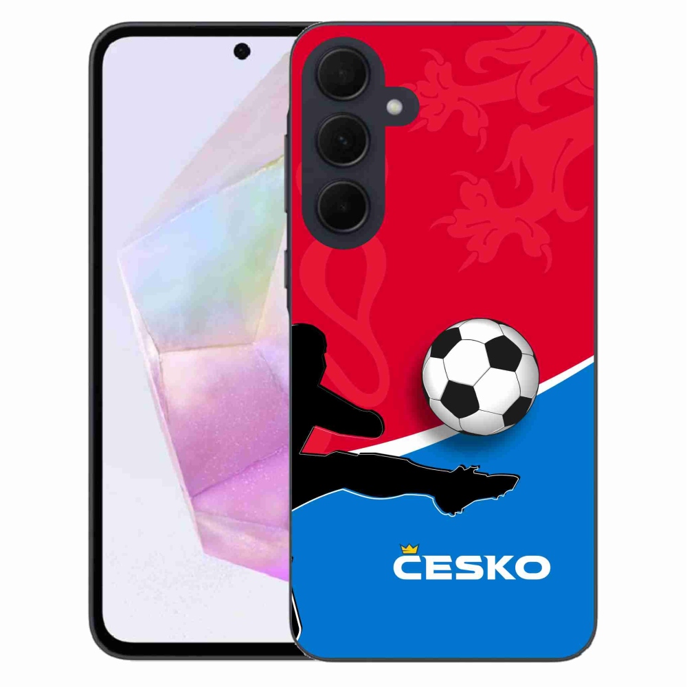 Gélový kryt mmCase na Samsung Galaxy A35 5G - futbal Česko 2