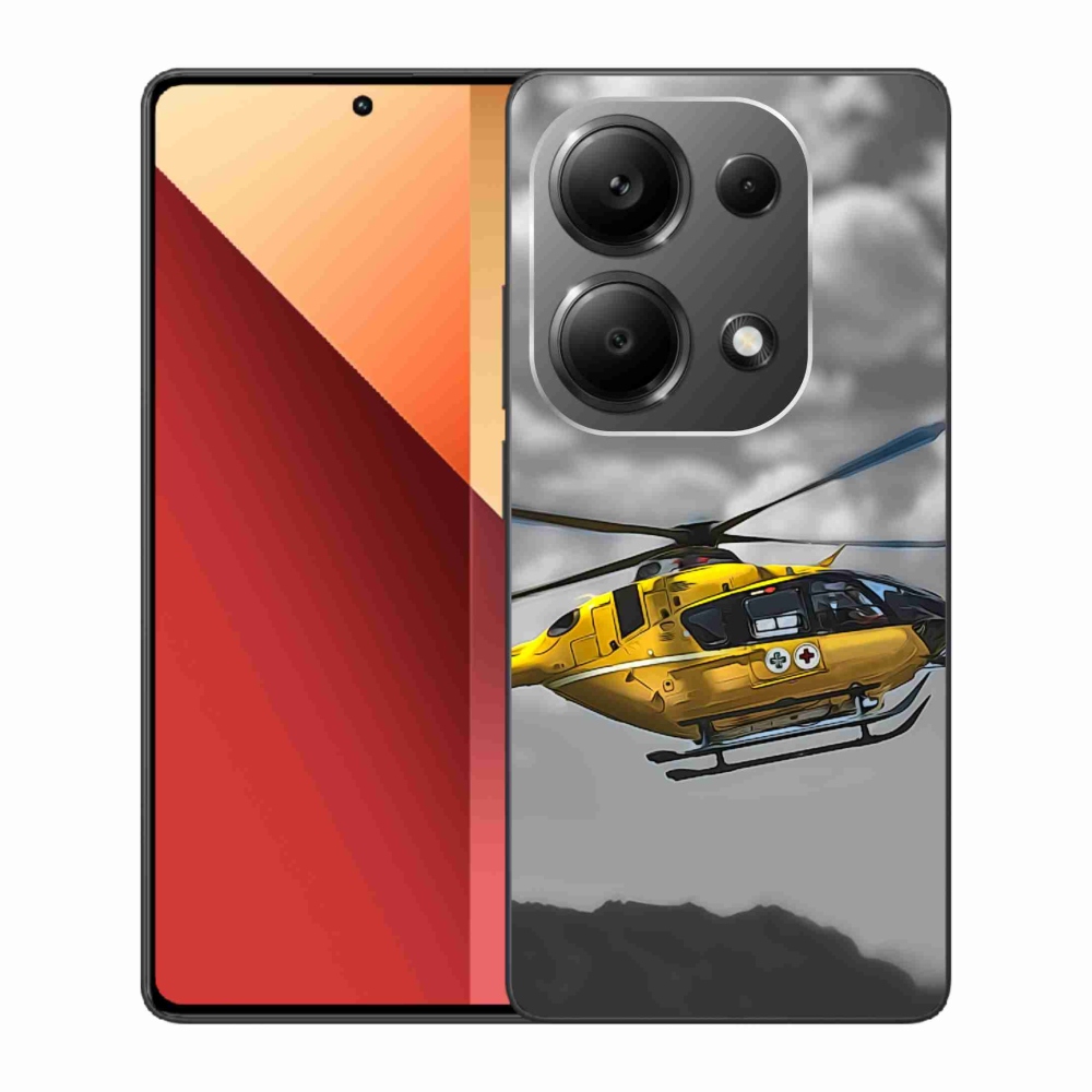Gélový kryt mmCase na Xiaomi Redmi Note 13 Pro 4G/Poco M6 Pro - žltá helikoptéra