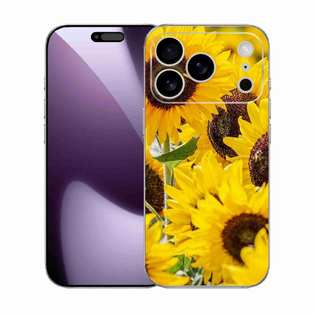 Gélový kryt mmCase na iPhone 17 Pro - slnečnice