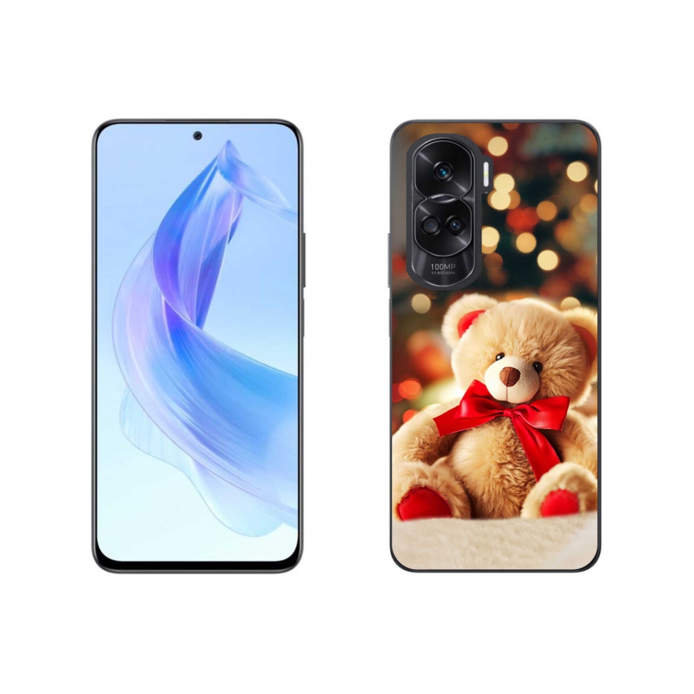 Gélový kryt mmCase na Honor 90 Lite - plyšový medvedík