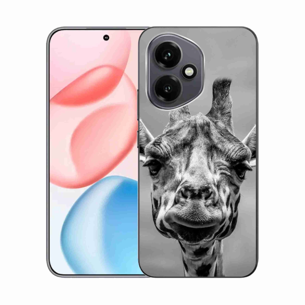 Gélový kryt mmCase na Honor 400 - čiernobiela žirafa