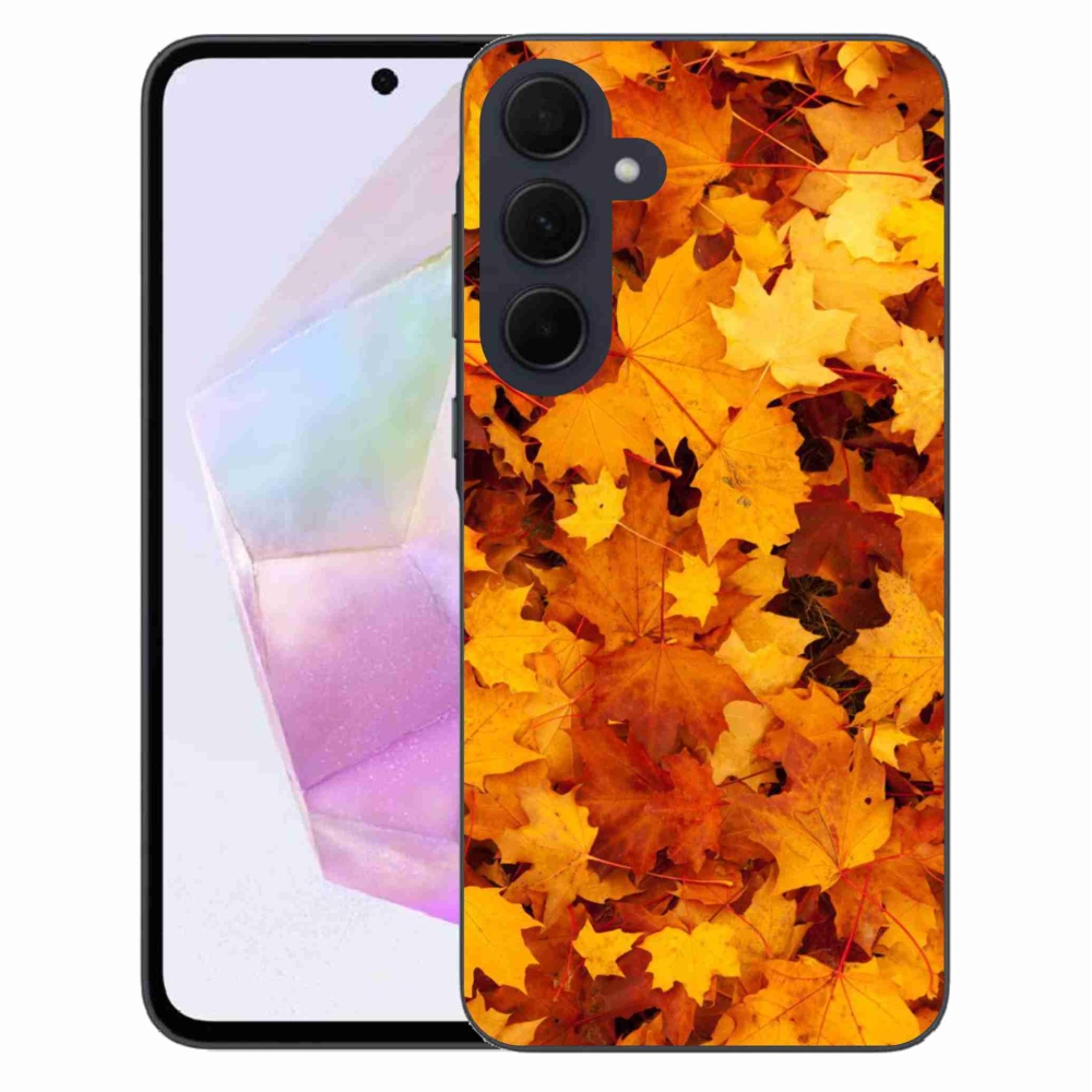 Gélový kryt mmCase na Samsung Galaxy A35 5G - javorové listy