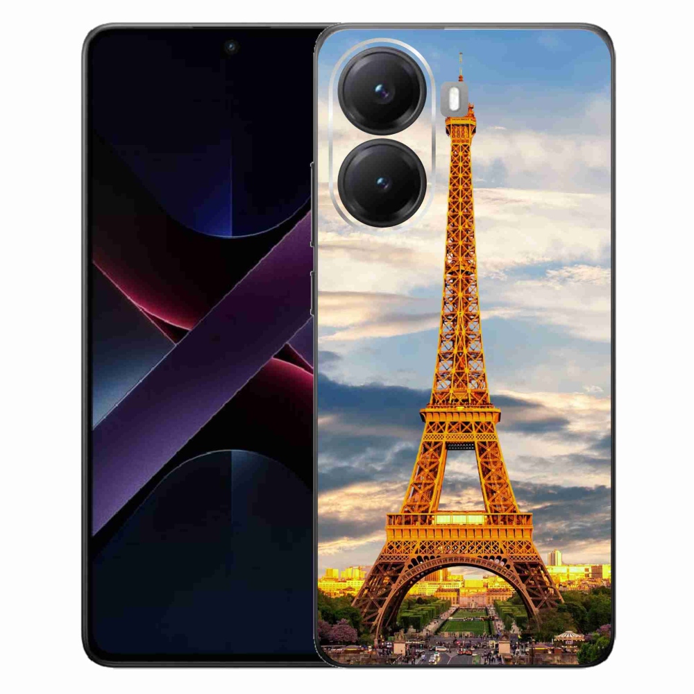 Gélový kryt mmCase na Xiaomi Poco X7 Pro 5G - eiffelova veža 3