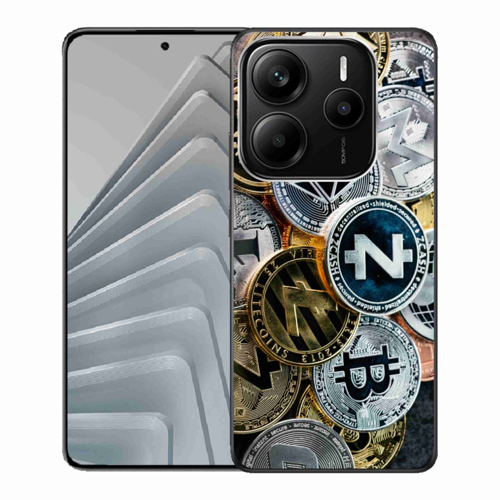Gélový kryt mmCase na Xiaomi Redmi Note 14 5G - kryptomeny