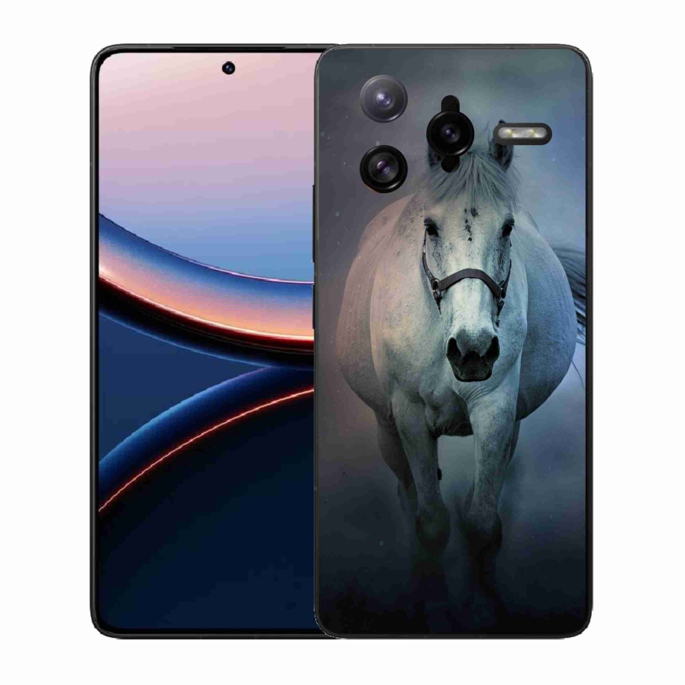 Gélový kryt mmCase na Xiaomi Poco F7 Ultra - bežiaci biely kôň