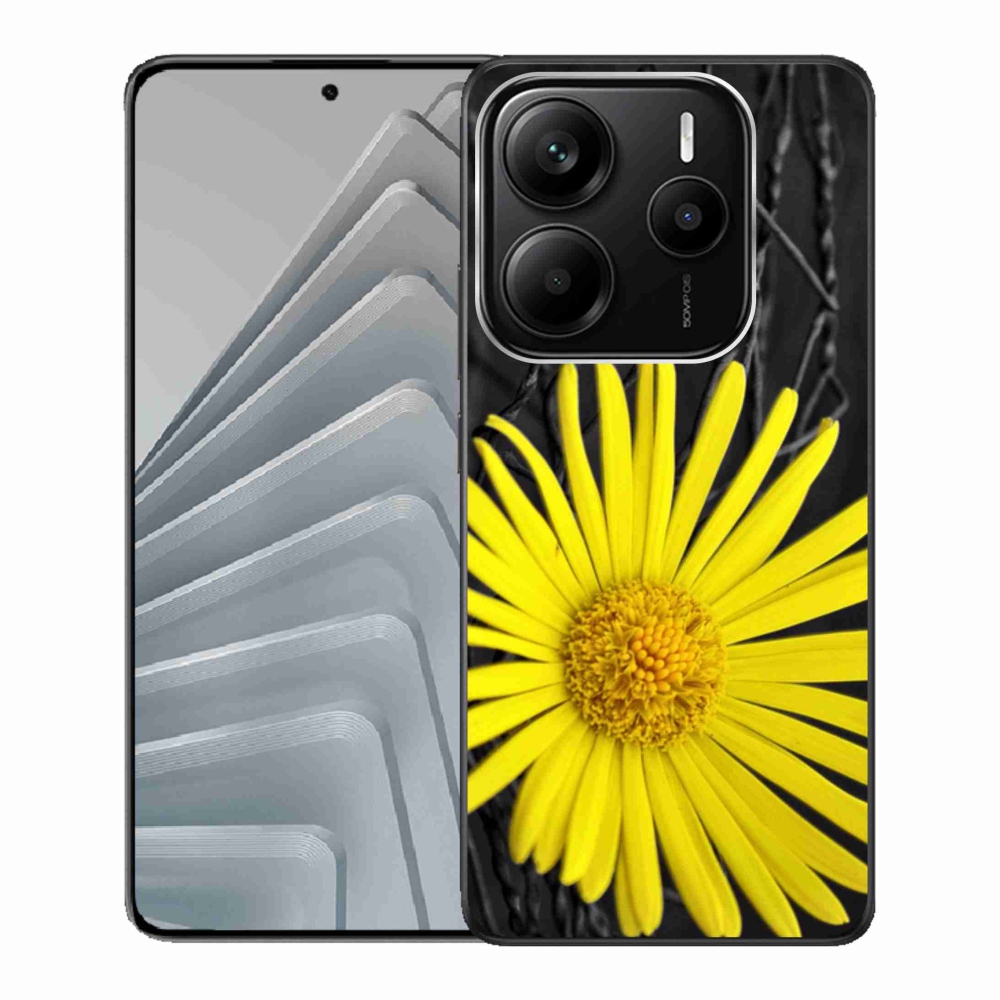 Gélový kryt mmCase na Xiaomi Redmi Note 14 5G - žltá kvetina