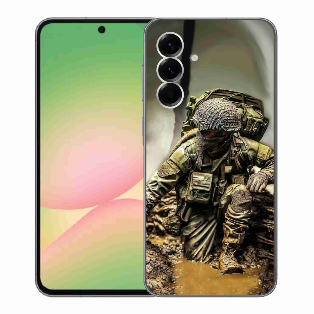 Gélový kryt mmCase na Samsung Galaxy A56 5G - vojak