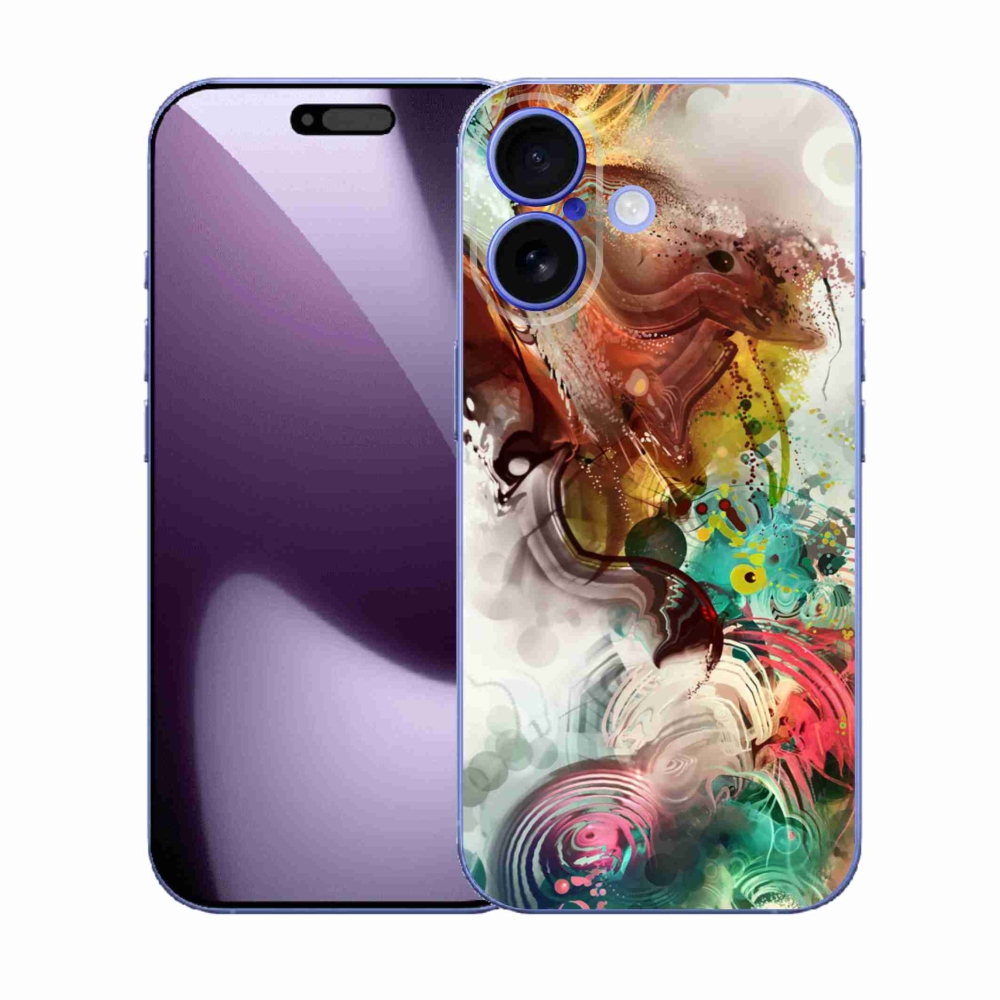 Gélový kryt mmCase na iPhone 17 - abstrakt 1