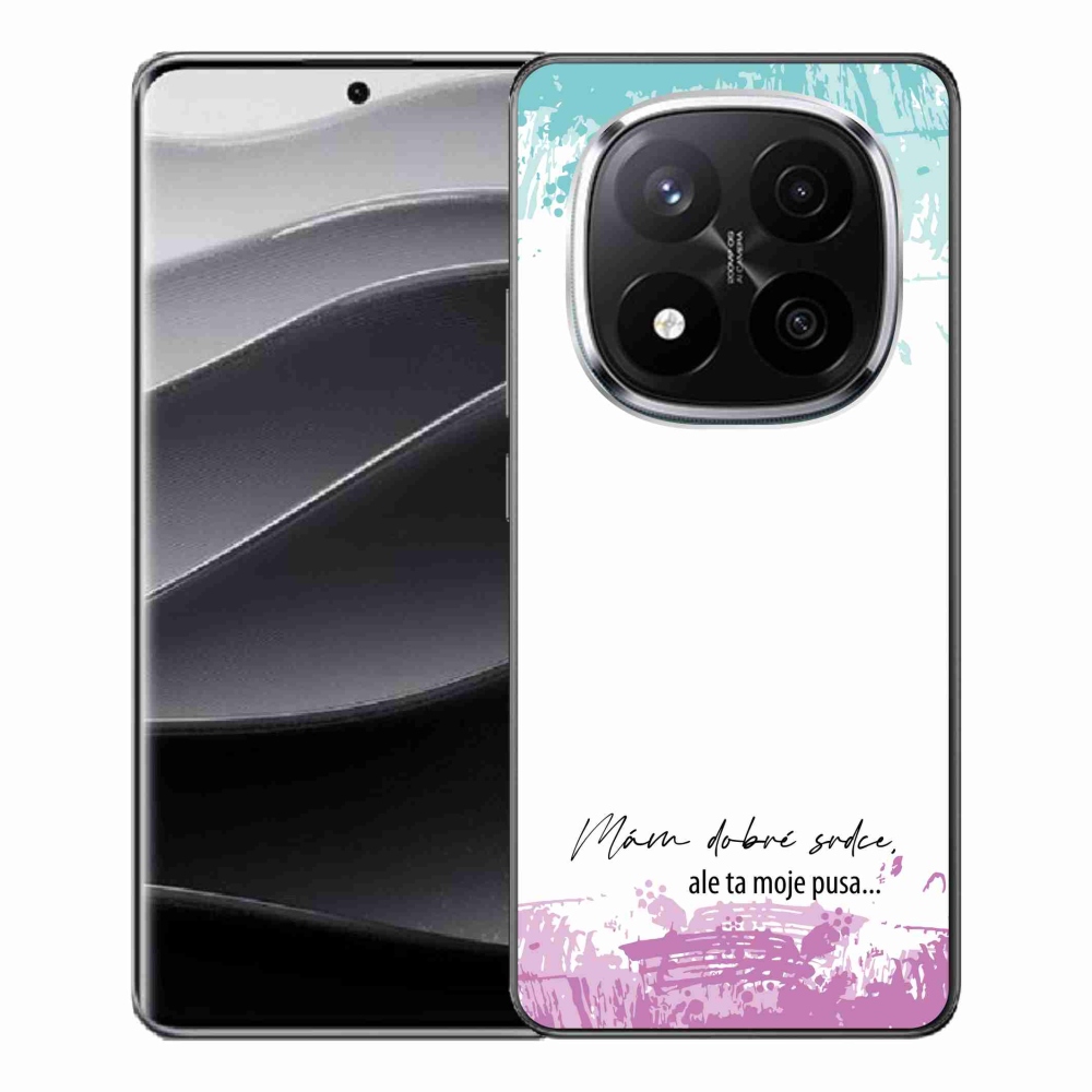 Gélový kryt mmCase na Xiaomi Redmi Note 14 Pro+ 5G - vtipný text 3 biele pozadie