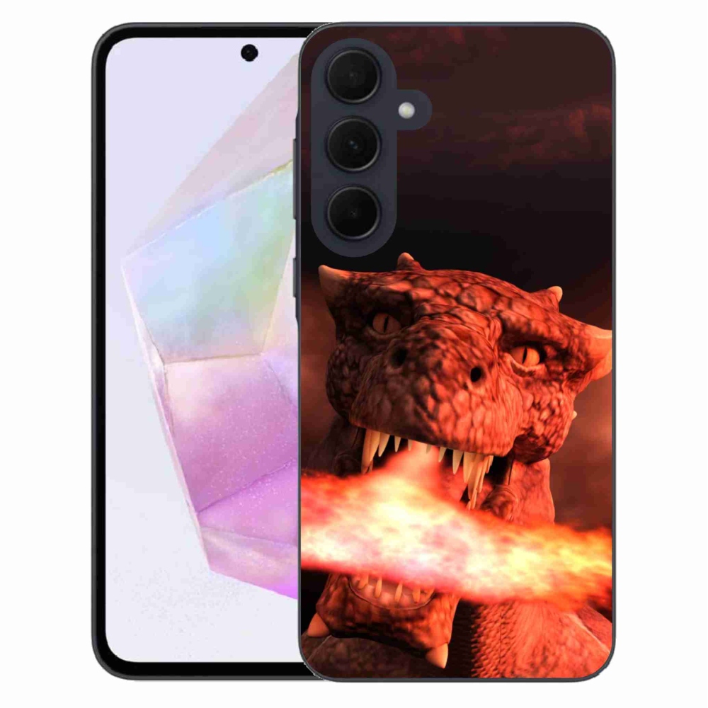 Gélový kryt mmCase na Samsung Galaxy A35 5G - drak