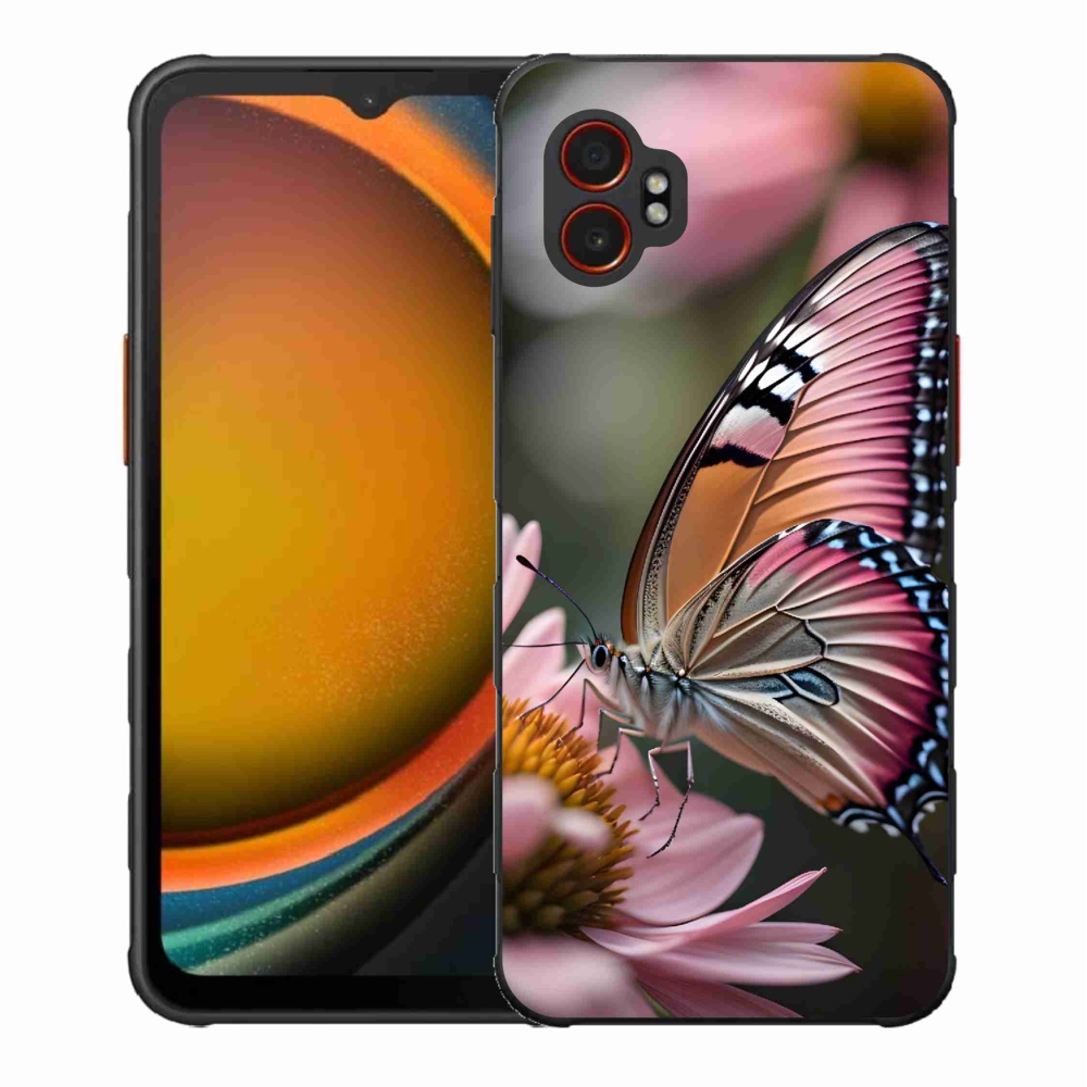 Gélový kryt mmCase na Samsung Galaxy Xcover 7 Pro - farebný motýľ