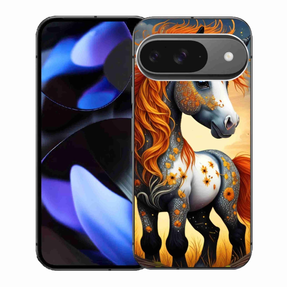 Gélový kryt mmCase na Google Pixel 9/9 Pro - farebný poník