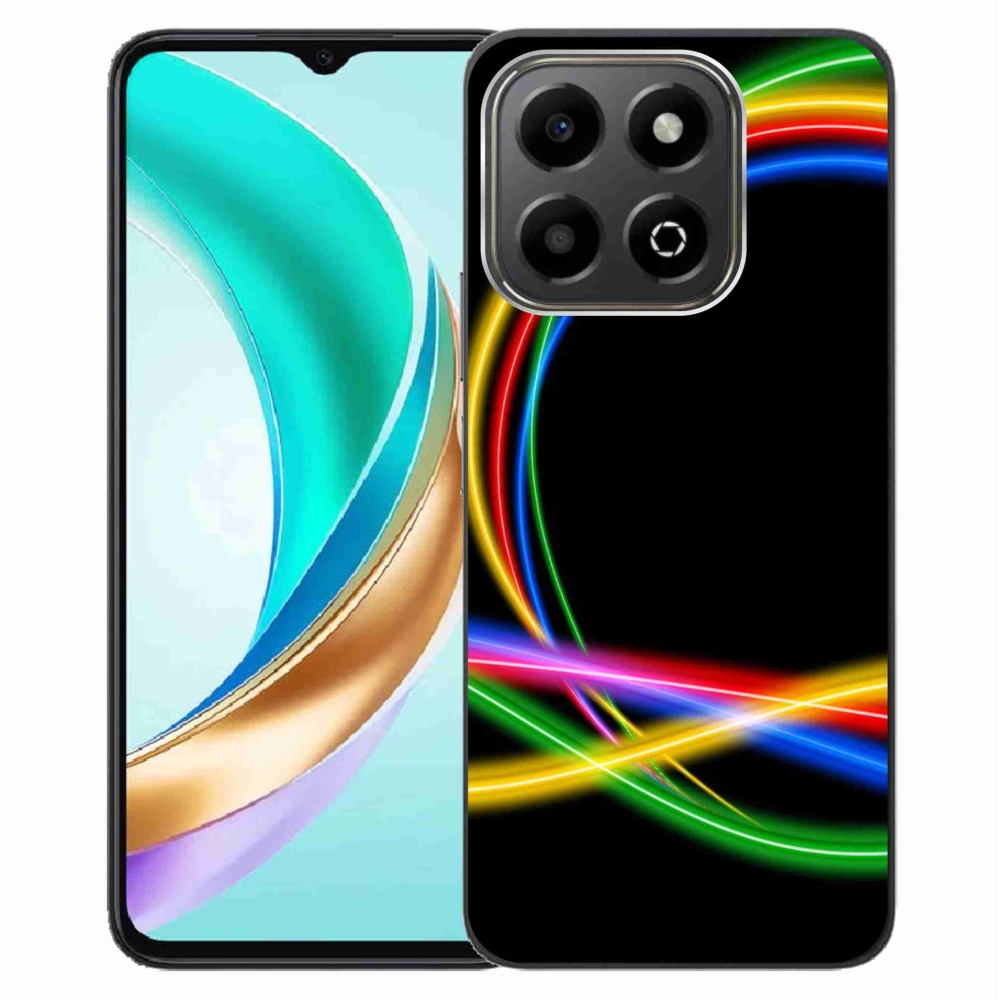 Gélový kryt mmCase na Honor X6b - neónové kruhy