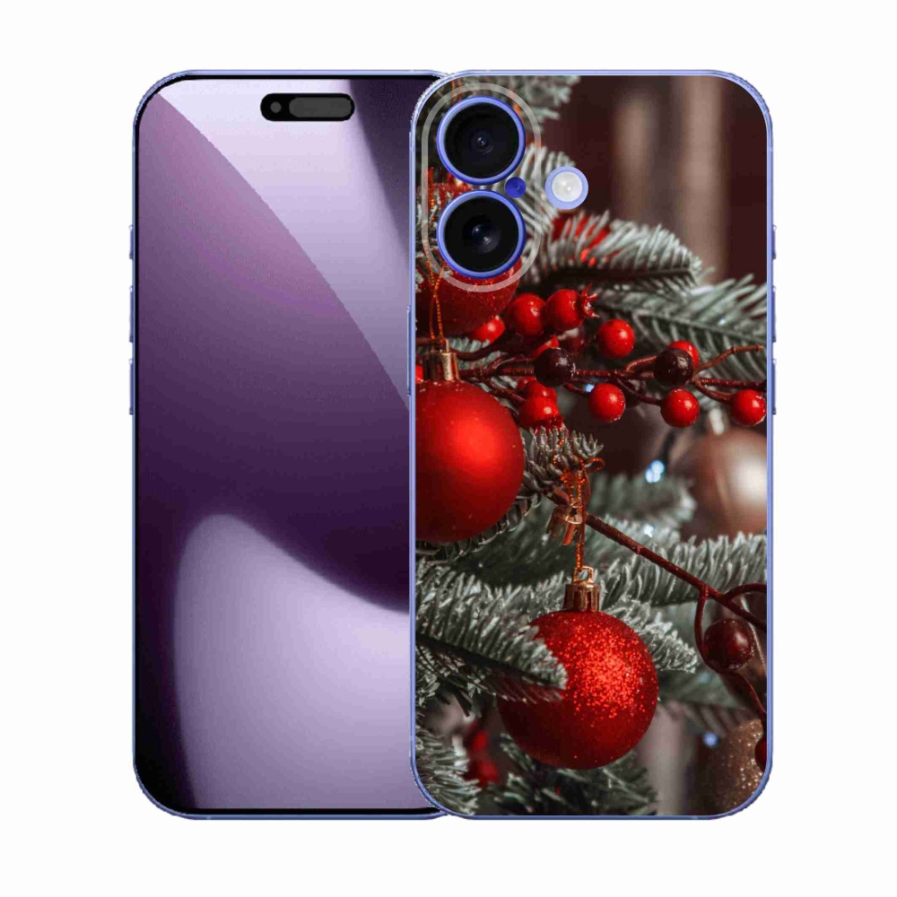 Gélový kryt mmCase na iPhone 17 - vianočné ozdoby 2