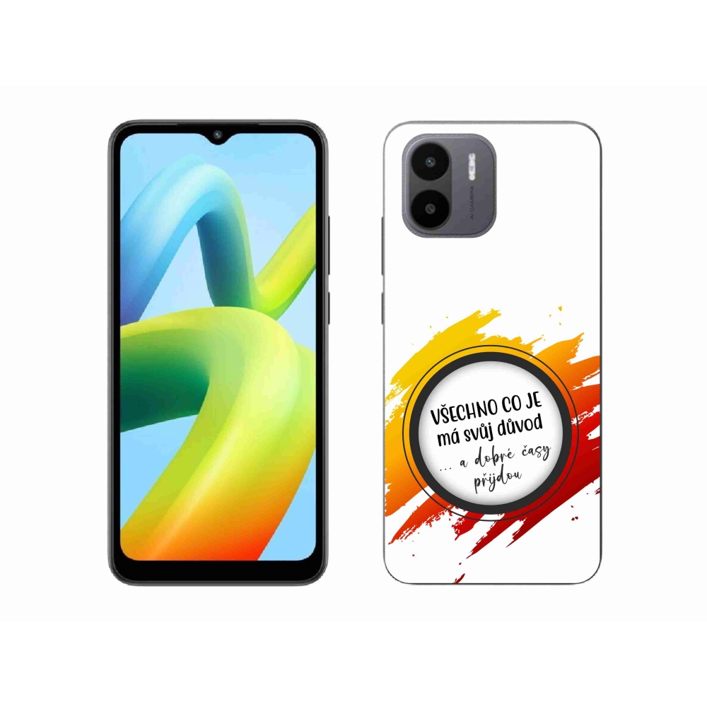 Gélový kryt mmCase na Xiaomi Redmi A1 - citát 3 biele pozadie