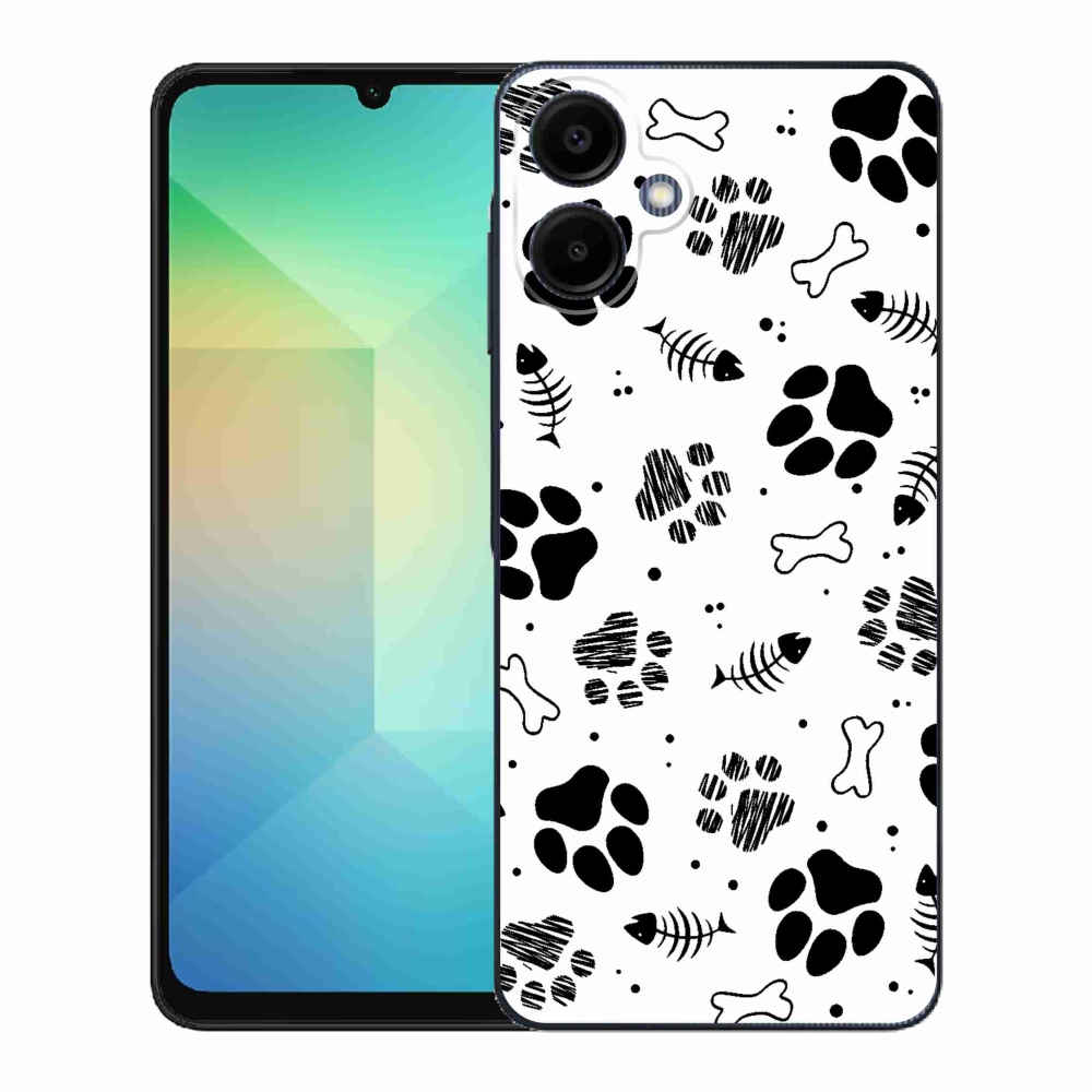 Gélový kryt mmCase na Samsung Galaxy A06 4G - psie labky 1