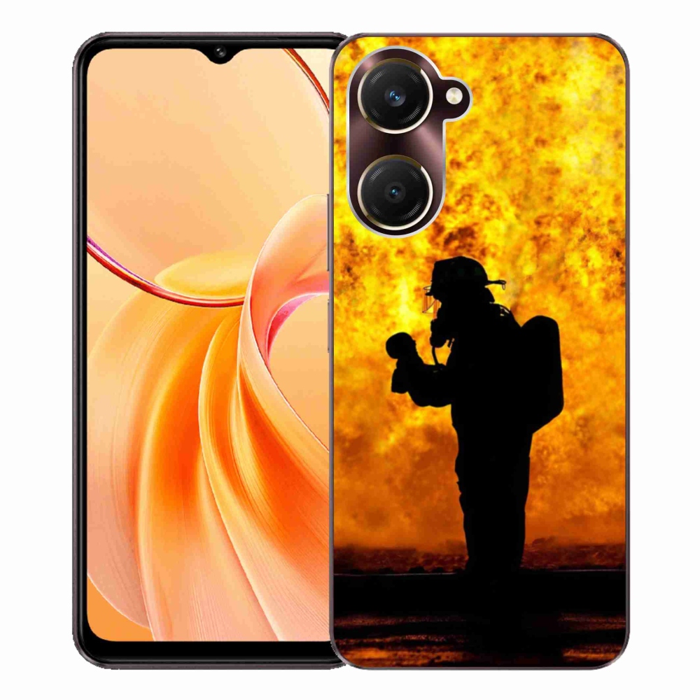 Gélový kryt mmCase na Vivo Y28s 5G - hasič