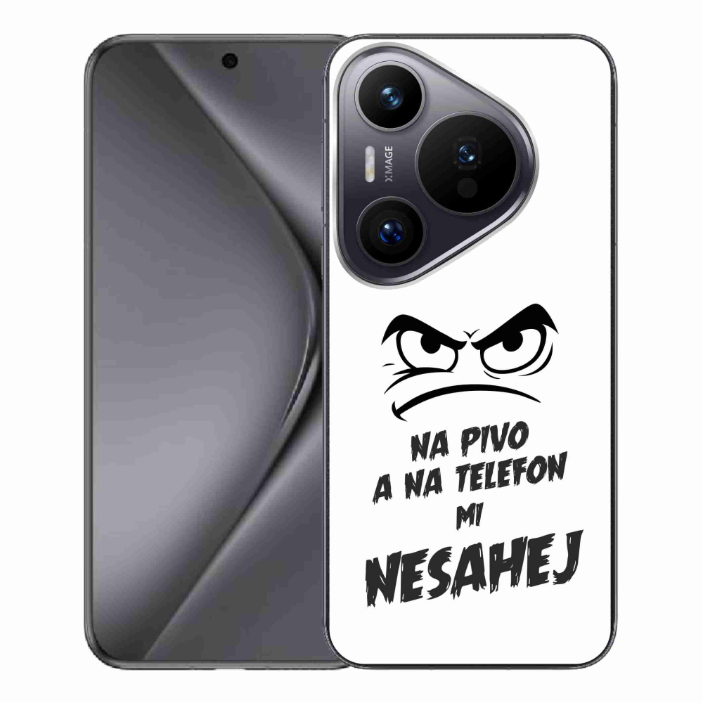 Gélový kryt mmCase na Huawei Pura 70 Pro - pivný motív 2 biele pozadie