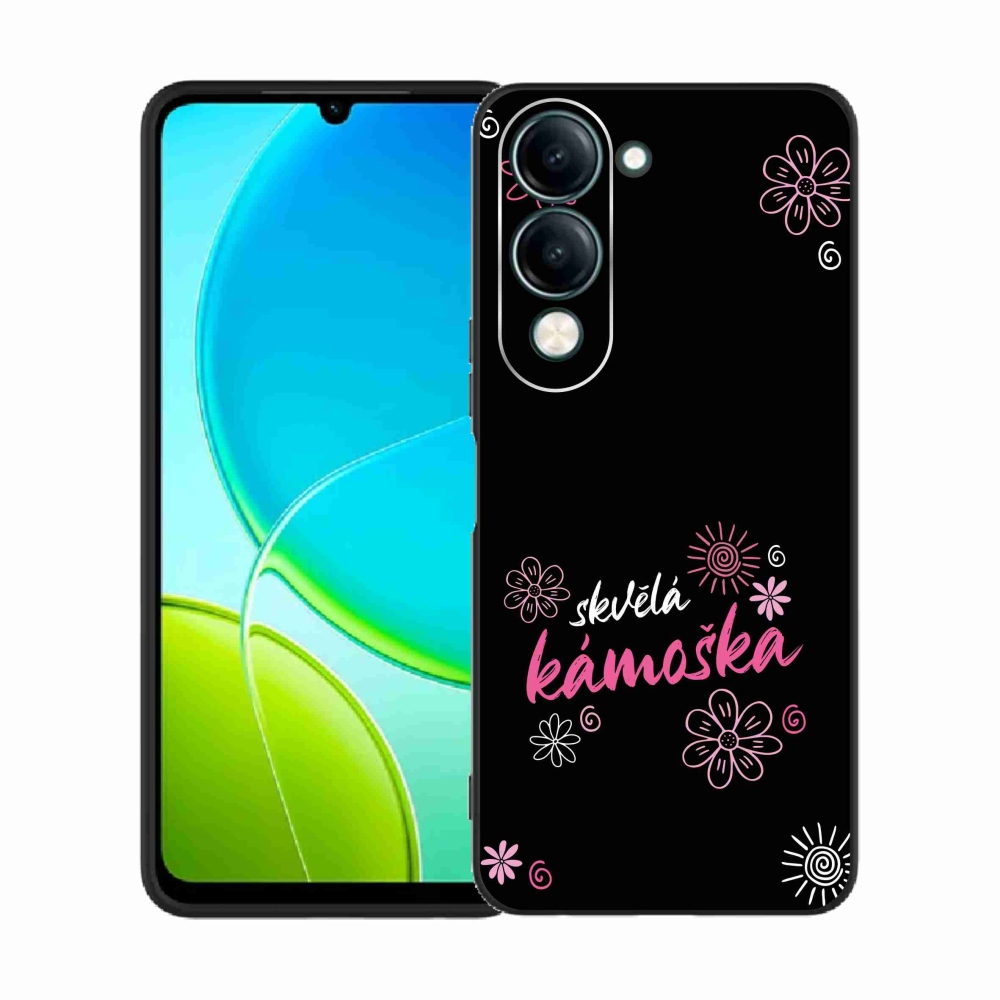 Gélový kryt mmCase na Vivo Y29s 5G - skvelá kamoška čierne pozadie