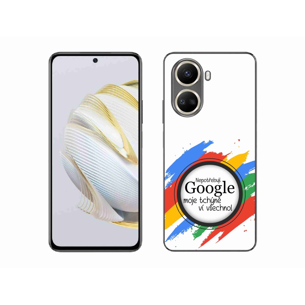 Gélový kryt mmCase na Huawei Nova 10 SE - svokra vie všetko biele pozadie